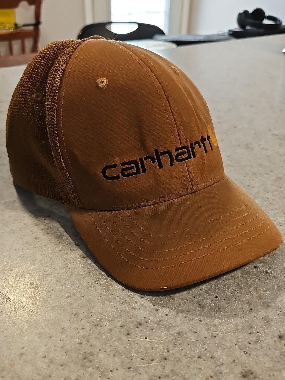 Carhartt Flexfit Tan Mesh-Back Trucker Cap